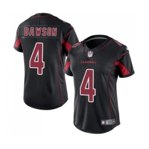 Women's Nike Arizona Cardinals #4 Phil Dawson Limited Black Rush Vapor Untouchable NFL Jersey