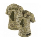 Women's Nike Arizona Cardinals #4 Phil Dawson Limited Camo 2018 Salute to Service NFL Jersey