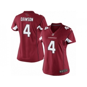 Women's Nike Arizona Cardinals #4 Phil Dawson Limited Red Team Color NFL Jersey