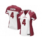 Women's Nike Arizona Cardinals #4 Phil Dawson Limited White NFL Jersey