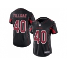 Women's Nike Arizona Cardinals #40 Pat Tillman Black Stitched NFL Limited Rush Jersey