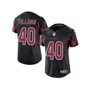 Women's Nike Arizona Cardinals #40 Pat Tillman Black Stitched NFL Limited Rush Jersey