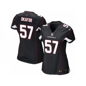 Women's Nike Arizona Cardinals #57 Alex Okafor Limited Black Alternate NFL Jersey