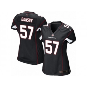 Women's Nike Arizona Cardinals #57 Karlos Dansby Limited Black Alternate NFL Jersey
