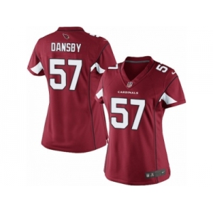 Women's Nike Arizona Cardinals #57 Karlos Dansby Limited Red Team Color NFL Jersey