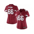 Women's Nike Arizona Cardinals #66 Alameda Ta'amu Limited Red Team Color NFL Jersey