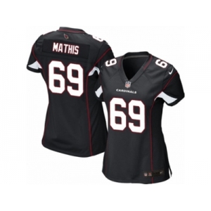 Women's Nike Arizona Cardinals #69 Evan Mathis Limited Black Alternate NFL Jersey