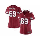 Women's Nike Arizona Cardinals #69 Evan Mathis Limited Red Team Color NFL Jersey