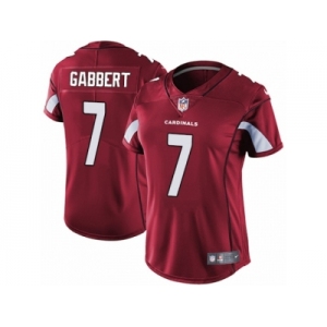 Women's Nike Arizona Cardinals #7 Blaine Gabbert Red Team Color Vapor Untouchable Limited Player NFL Jersey