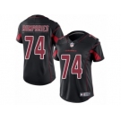 Women's Nike Arizona Cardinals #74 D.J. Humphries Limited Black Rush NFL Jersey