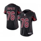 Women's Nike Arizona Cardinals #76 Mike Iupati Limited Black Rush Vapor Untouchable NFL Jersey