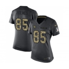 Women's Nike Arizona Cardinals #85 Gabe Holmes Limited Black 2016 Salute to Service NFL Jersey