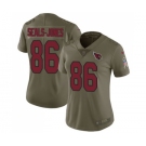 Women's Nike Arizona Cardinals #86 Ricky Seals-Jones Limited Olive 2017 Salute to Service NFL Jersey