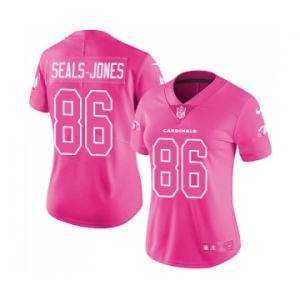 Women's Nike Arizona Cardinals #86 Ricky Seals-Jones Limited Pink Rush Fashion NFL Jersey