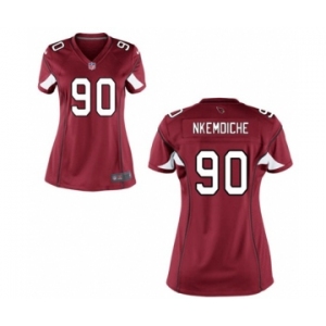 Women's Nike Arizona Cardinals #90 Robert Nkemdiche Red Team Color NFL Jersey