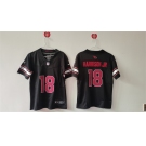 Youth Arizona Cardinals #18 Marvin Harrison Jr Black 2024 Draft F.U.S.E Vapor Untouchable Limited Stitched Football Jersey
