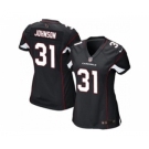 nike women fl jerseys arizona cardinals #31 johnson black[nike][johnson]