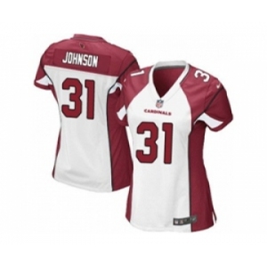 nike women fl jerseys arizona cardinals #31 johnson white[nike][johnson]