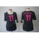 nike women nfl jerseys arizona cardinals #11 fitzgerald dk.grey[breast cancer awareness]