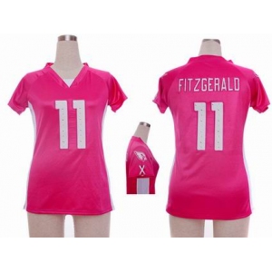 nike women nfl jerseys arizona cardinals #11 larry fitzgerald pink[draft him ii top]