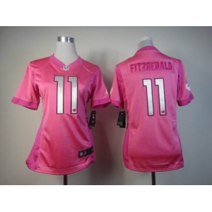 nike women nfl jerseys arizona cardinals #11 larry fitzgerald pink[nike love's]