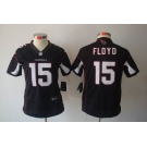 nike women nfl jerseys arizona cardinals #15 floyd black[nike limited]