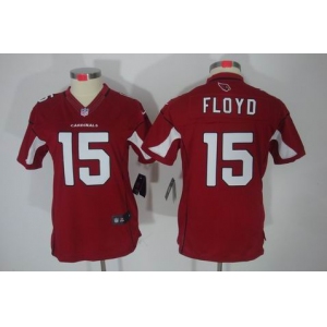 nike women nfl jerseys arizona cardinals #15 floyd red[nike limited]