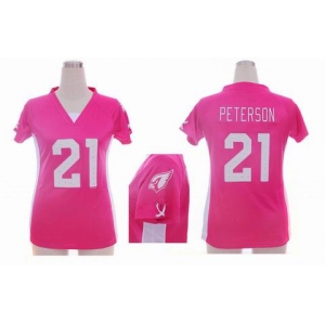 nike women nfl jerseys arizona cardinals #21 peterson pink[draft him ii top]