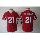 nike women nfl jerseys arizona cardinals #21 peterson red[nike limited]