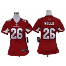 nike women nfl jerseys arizona cardinals #26 wells red[nike]