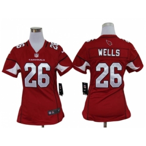 nike women nfl jerseys arizona cardinals #26 wells red[nike]