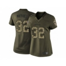 nike women nfl jerseys arizona cardinals #32 mathieu army green[nike Limited Salute To Service]