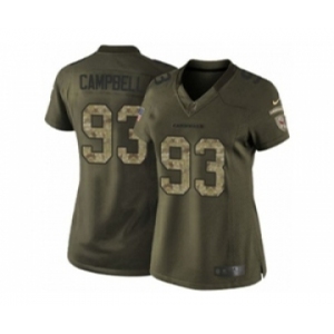 nike women nfl jerseys arizona cardinals #93 campbell army green[nike Limited Salute To Service]