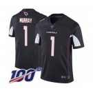 Youth Arizona Cardinals #1 Kyler Murray Black Alternate Vapor Untouchable Limited Player 100th Season Football Jersey