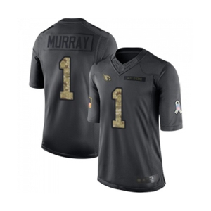 Youth Arizona Cardinals #1 Kyler Murray Limited Black 2016 Salute to Service Football Jersey