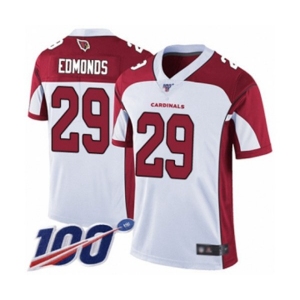 Youth Arizona Cardinals #29 Chase Edmonds White Vapor Untouchable Limited Player 100th Season Football Jersey