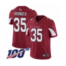 Youth Arizona Cardinals #35 D.J. Swearinger SR Red Team Color Vapor Untouchable Limited Player 100th Season Football Jersey