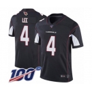 Youth Arizona Cardinals #4 Andy Lee Black Alternate Vapor Untouchable Limited Player 100th Season Football Jersey