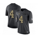 Youth Arizona Cardinals #4 Andy Lee Limited Black 2016 Salute to Service Football Jersey