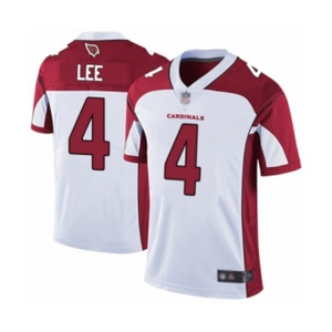Youth Arizona Cardinals #4 Andy Lee White Vapor Untouchable Limited Player Football Jersey