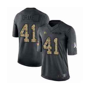 Youth Arizona Cardinals #41 Kenyan Drake Limited Black 2016 Salute to Service Football Jersey