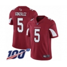 Youth Arizona Cardinals #5 Zane Gonzalez Red Team Color Vapor Untouchable Limited Player 100th Season Football Jersey