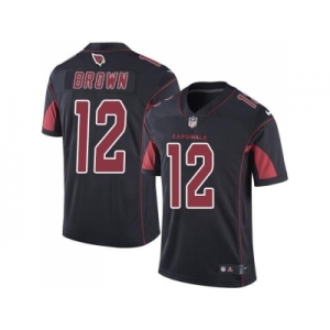Youth Nike Arizona Cardinals #12 John Brown Black Stitched NFL Limited Rush Jersey