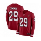 Youth Nike Arizona Cardinals #29 Chase Edmonds Limited Red Therma Long Sleeve NFL Jersey