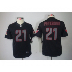 nike youth nfl jerseys arizona cardinals #21 peterson black[nike impact limited]