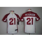 nike youth nfl jerseys arizona cardinals #21 peterson white[nike]