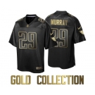 Men Tennessee Titans #29 Demarco Murray Gold Collection Black Jersey
