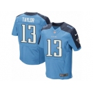 Men's Nike Tennessee Titans #13 Taywan Taylor Elite Light Blue Team Color NFL Jersey