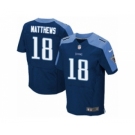 Men's Nike Tennessee Titans #18 Rishard Matthews Elite Navy Blue Alternate NFL Jersey