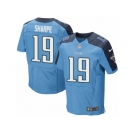 Men's Nike Tennessee Titans #19 Tajae Sharpe Elite Light Blue Team Color NFL Jersey